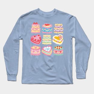 Lovely Retro Cakes Long Sleeve T-Shirt